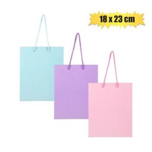 Gift-bag pastel color med 18x23cm