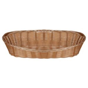 Woven plastic basket 30x15x8cm
