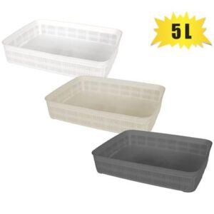 Basket pl jute 5l 34x25x6cm