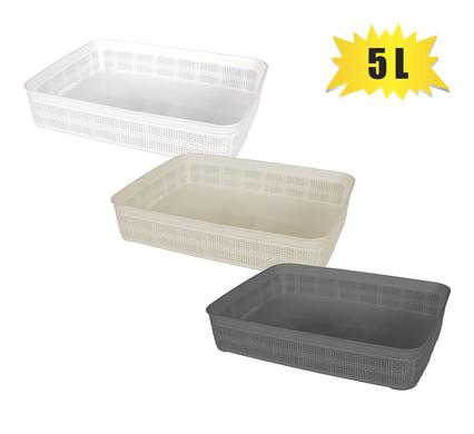 Basket pl jute 5l 34x25x6cm