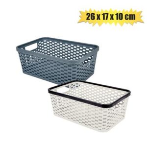 Basket pl honeycomb 26x17x10cm