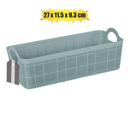Basket pl mesh design 27x11x9cm