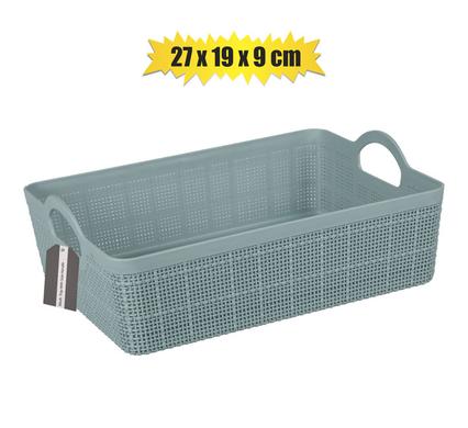 Basket pl mesh design 27x19x9cm