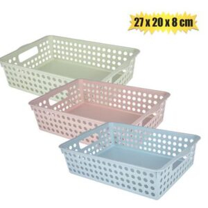 Basket pl rectangular 27x20x8cm