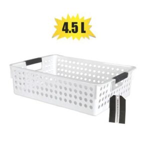 Basket pl circles 30x21x8cm 4,5l