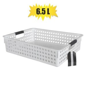 Basket pl circles 34x25x8cm 6,5l