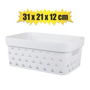 Basket pl triangle pattern 31x21x12cm