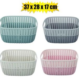 Basket pl 2-tone 15l 37x28x17cm