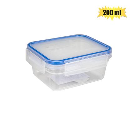 Container mini clip lock rect 200ml