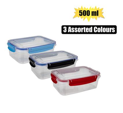 Container clip lock goldex 500ml