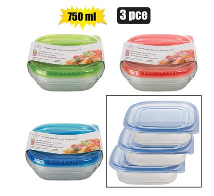 Container set lite 750ml 3pc
