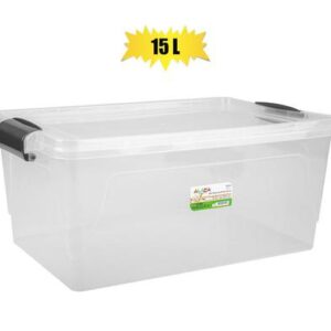 Storage box clear 15l 22x42x17cm