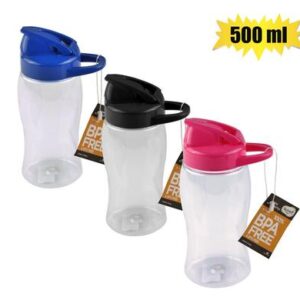 Water bottle 500ml tritan 3-asst colours
