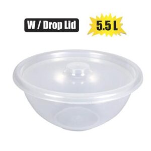 Salad bowl with drop lid 5,5l