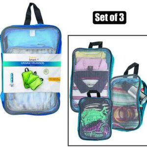 Travel bag luggage organisers 3pce