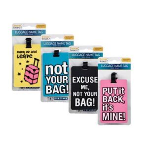 Travel luggage tag asstd designs