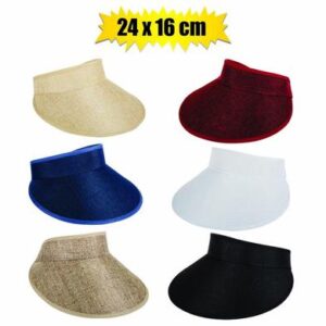 Hat ladies visor style asstd 24x16cm