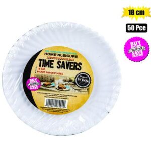 Picnic plates paper 18cm 50pce