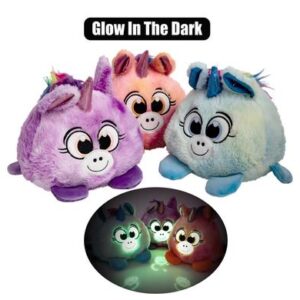 Plush ball glow in dark unicorn pig 16cm