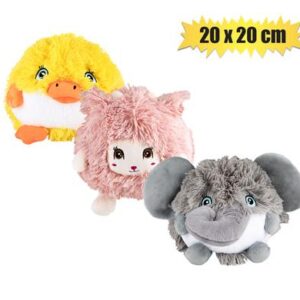 Plush ball fluffy animal 20x20cm