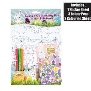 Easter diy sticker and colour pack