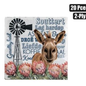 Serviettes 2ply 33cm 20pc afrikaans
