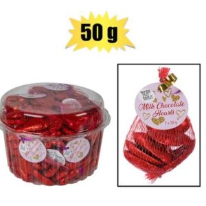 Sweet choc rp bag of mini hearts (t)