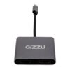Gizzu 4-in-1 Type-C to Dual HDMI Hub